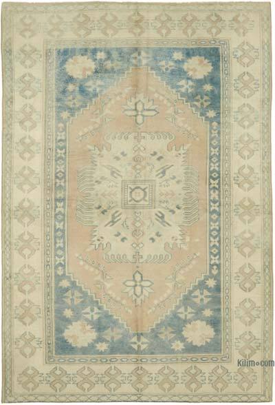 Vintage Turkish Hand-Knotted Rug - 5' 8" x 8' 5" (68" x 101")