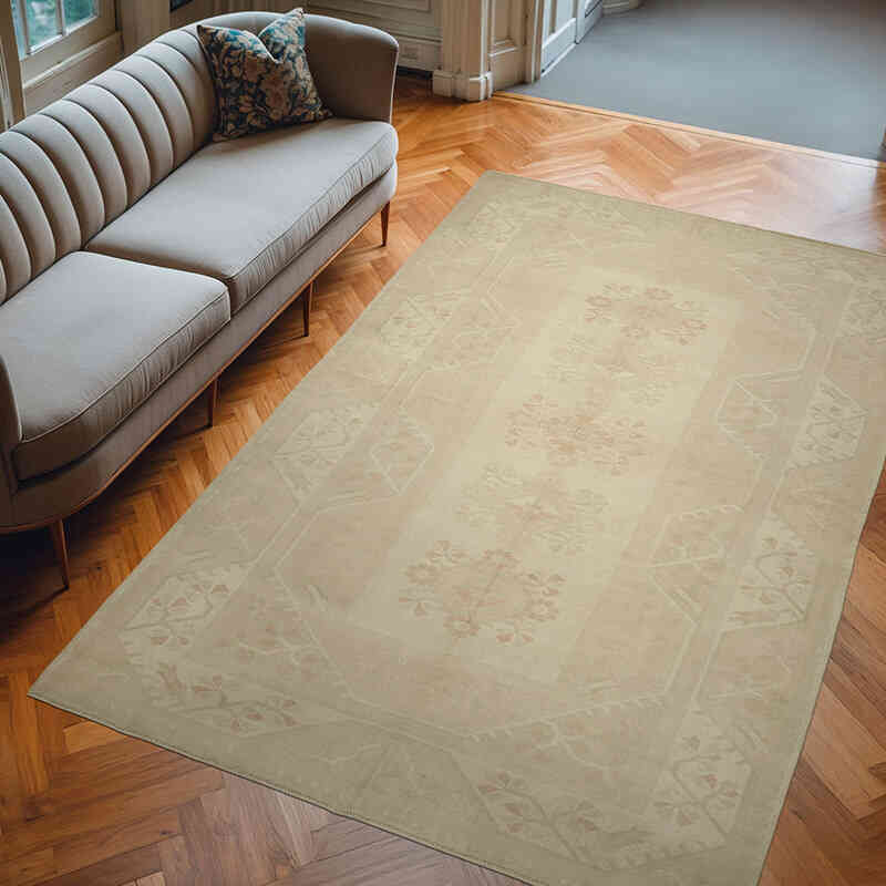 Alfombra Vintage Turca Anudada a Mano - 205 cm x 313 cm - K0078701