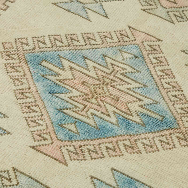 Alfombra Vintage Turca Anudada a Mano - 122 cm x 210 cm - K0078702