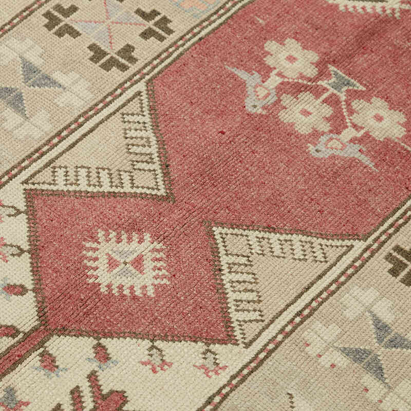 Alfombra Vintage Turca Anudada a Mano - 123 cm x 229 cm - K0078703