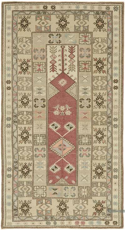 Vintage Turkish Hand-Knotted Rug - 4'  x 7' 6" (48" x 90")