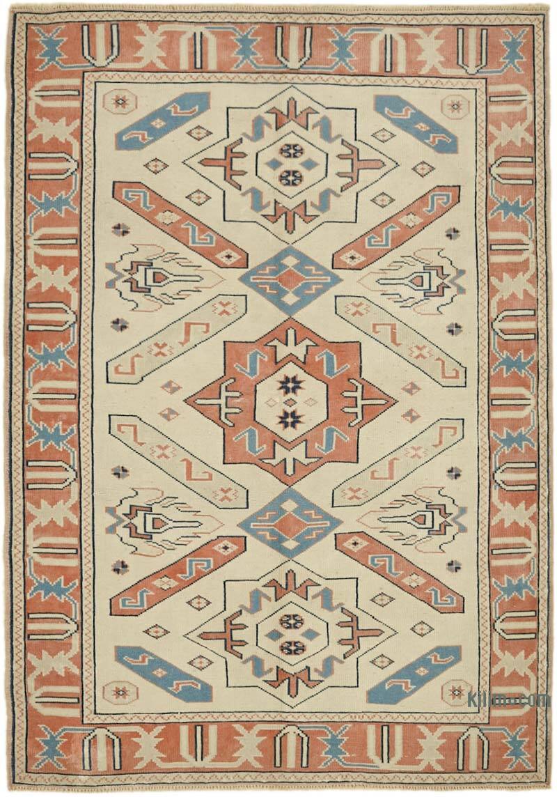 El Dokuma Vintage Halı - 127 cm x 188 cm - K0078704