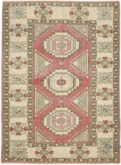Vintage Turkish Hand-Knotted Rug - 4' 3" x 6'  (51" x 72")
