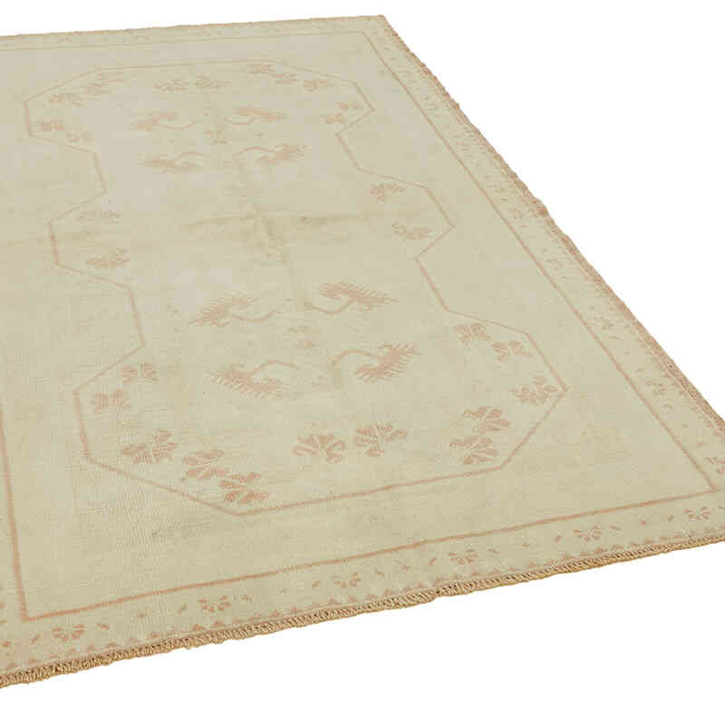 Alfombra Vintage Turca Anudada a Mano - 135 cm x 211 cm - K0078707