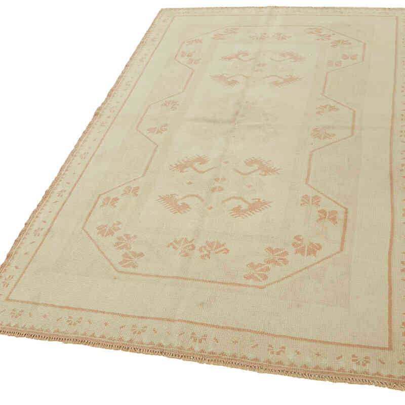 Alfombra Vintage Turca Anudada a Mano - 135 cm x 211 cm - K0078707