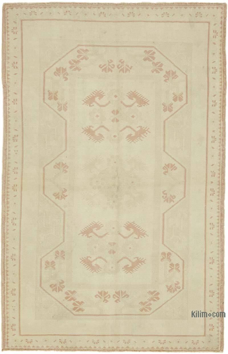 Alfombra Vintage Turca Anudada a Mano - 135 cm x 211 cm - K0078707