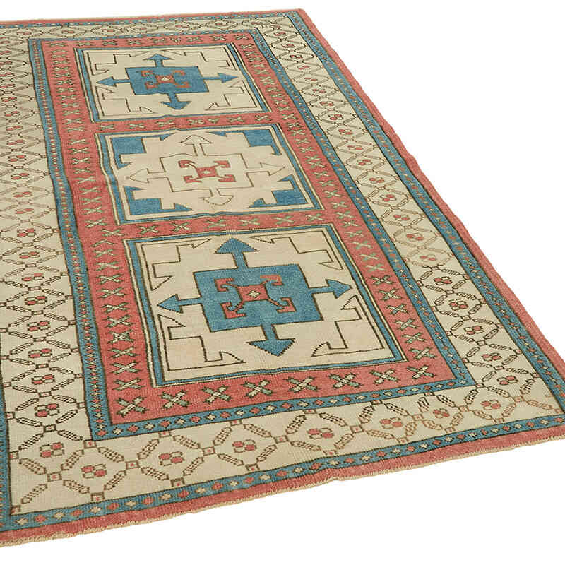 Vintage Turkish Hand-Knotted Rug - 4' 1" x 6' 10" (49" x 82") - K0078708
