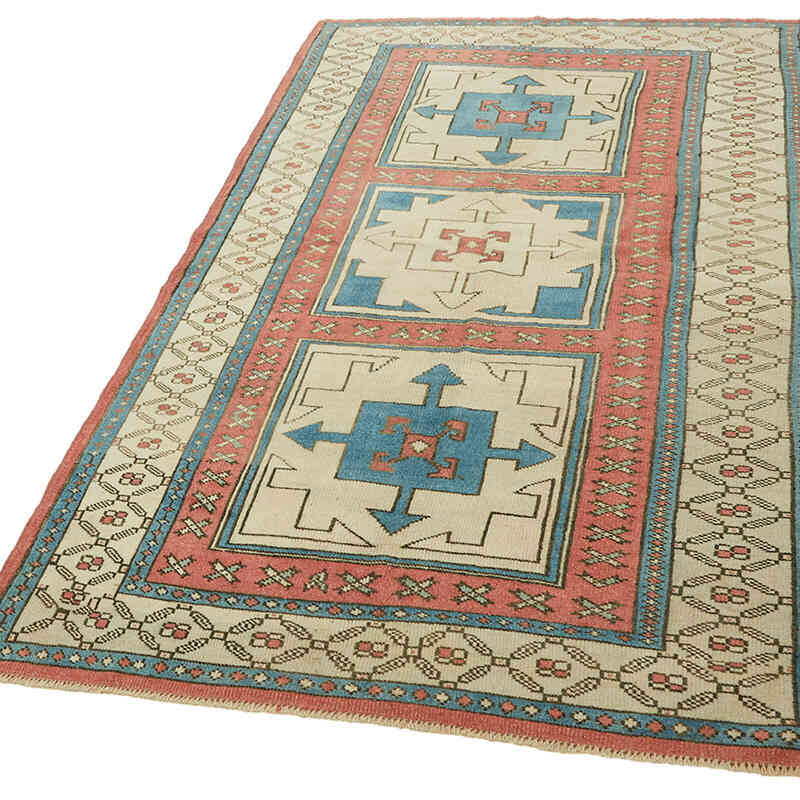 Vintage Turkish Hand-Knotted Rug - 4' 1" x 6' 10" (49" x 82") - K0078708