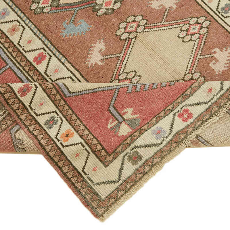 Alfombra Vintage Turca Anudada a Mano - 127 cm x 225 cm - K0078709