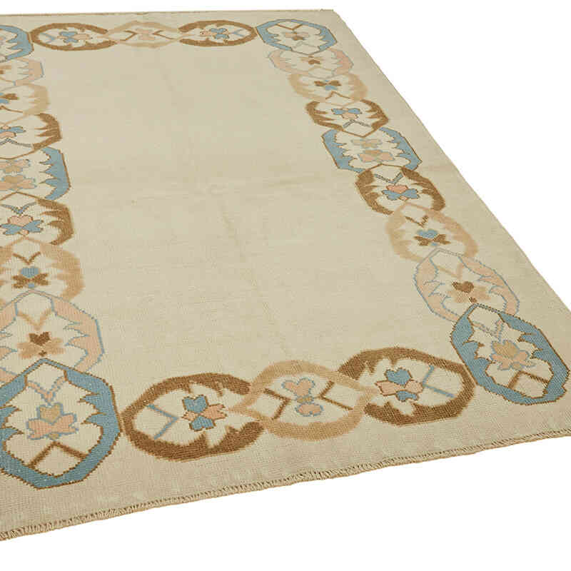Alfombra Vintage Turca Anudada a Mano - 143 cm x 195 cm - K0078710