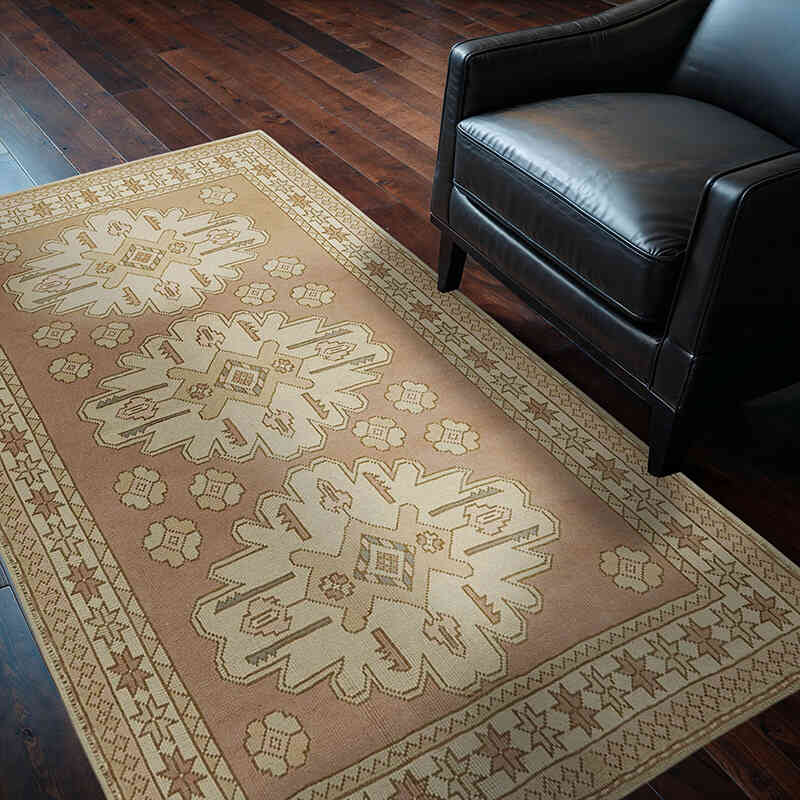 Vintage Turkish Hand-Knotted Rug - 4' 1" x 6' 6" (49" x 78") - K0078711