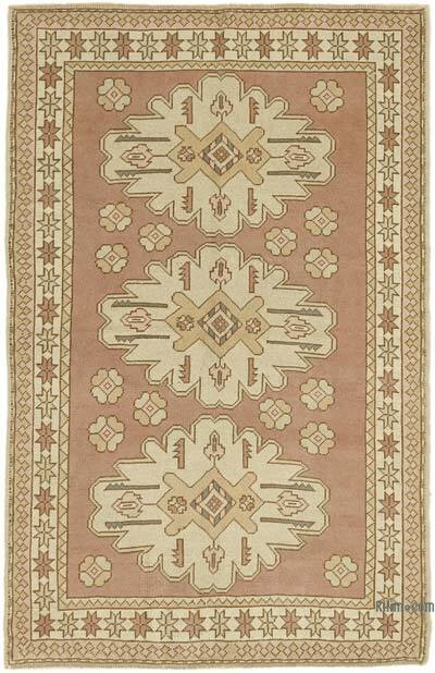 Vintage Turkish Hand-Knotted Rug - 4' 1" x 6' 6" (49" x 78")