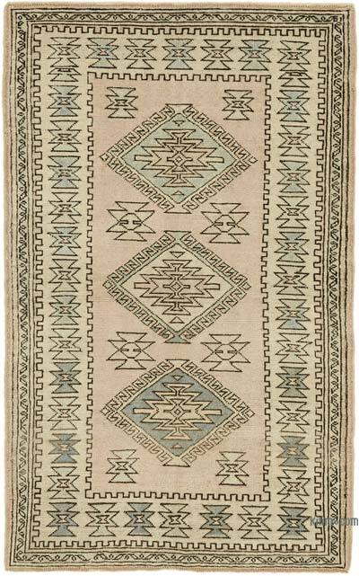 Vintage Turkish Hand-Knotted Rug - 4'  x 6' 6" (48" x 78")