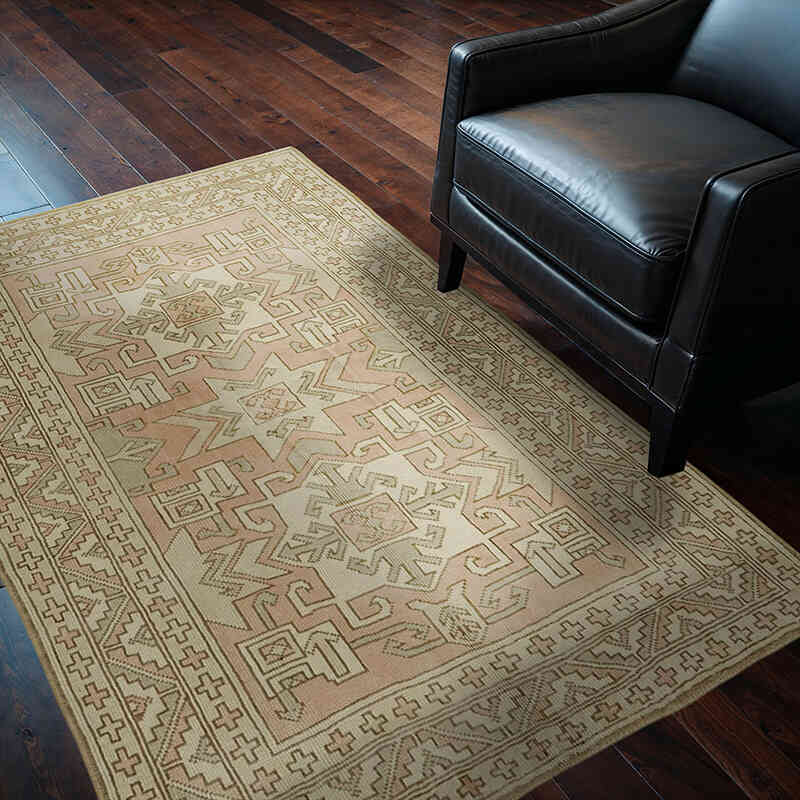 Vintage Turkish Hand-Knotted Rug - 4' 3" x 5' 10" (51" x 70") - K0078715