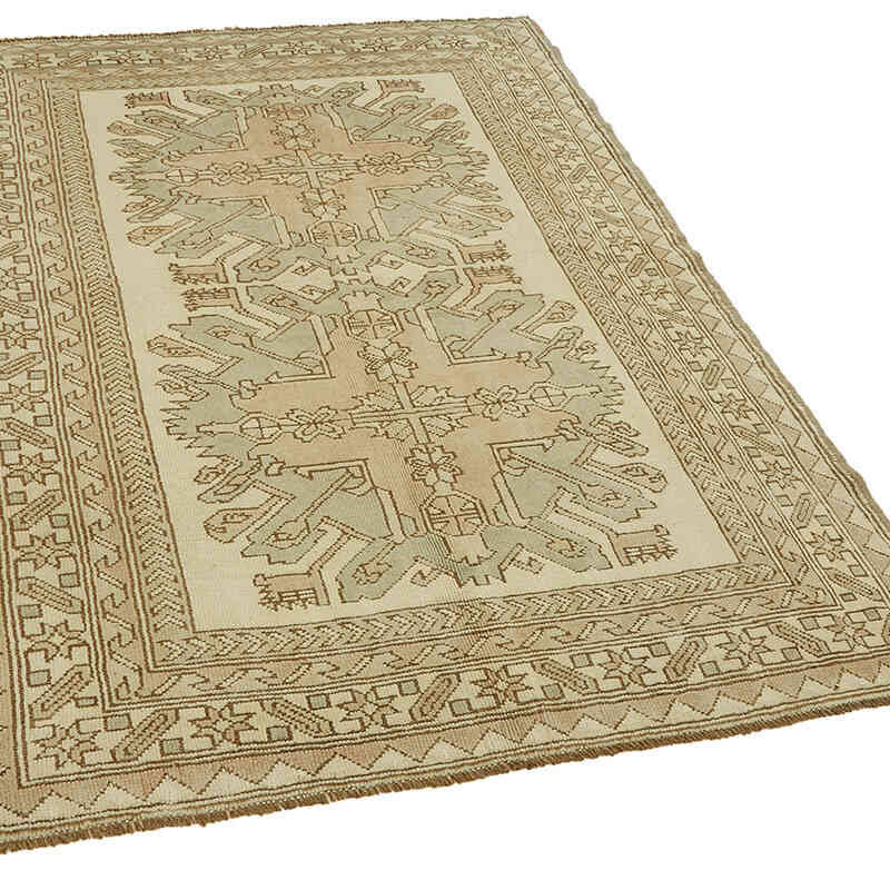 Alfombra Vintage Turca Anudada a Mano - 135 cm x 188 cm - K0078716