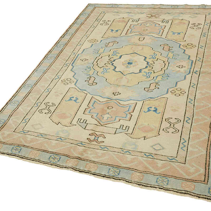 Vintage Turkish Hand-Knotted Rug - 4' 7" x 6' 3" (55" x 75") - K0078718