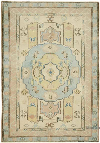 Vintage Turkish Hand-Knotted Rug - 4' 7" x 6' 3" (55" x 75")