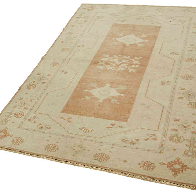 El Dokuma Vintage Halı - 122 cm x 186 cm - K0078720