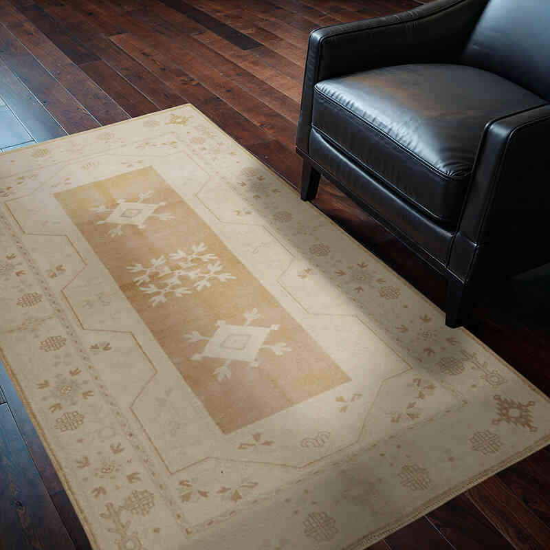 El Dokuma Vintage Halı - 122 cm x 186 cm - K0078720