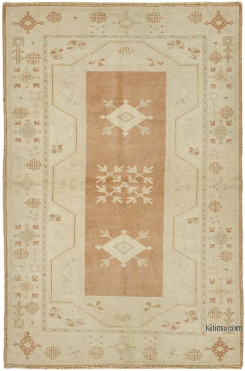 El Dokuma Vintage Halı - 122 cm x 186 cm - K0078720
