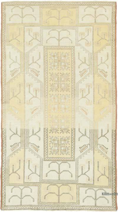 Vintage Turkish Hand-Knotted Rug - 3' 11" x 7' 1" (47" x 85")