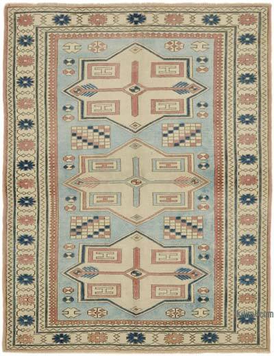Alfombra Vintage Turca Anudada a Mano - 126 cm x 165 cm