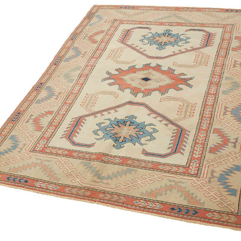 Vintage Turkish Hand-Knotted Rug - 4' 9" x 6' 8" (57" x 80") - K0078723