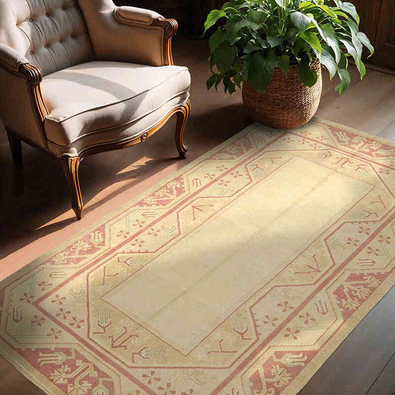 El Dokuma Vintage Halı - 140 cm x 200 cm - K0078724