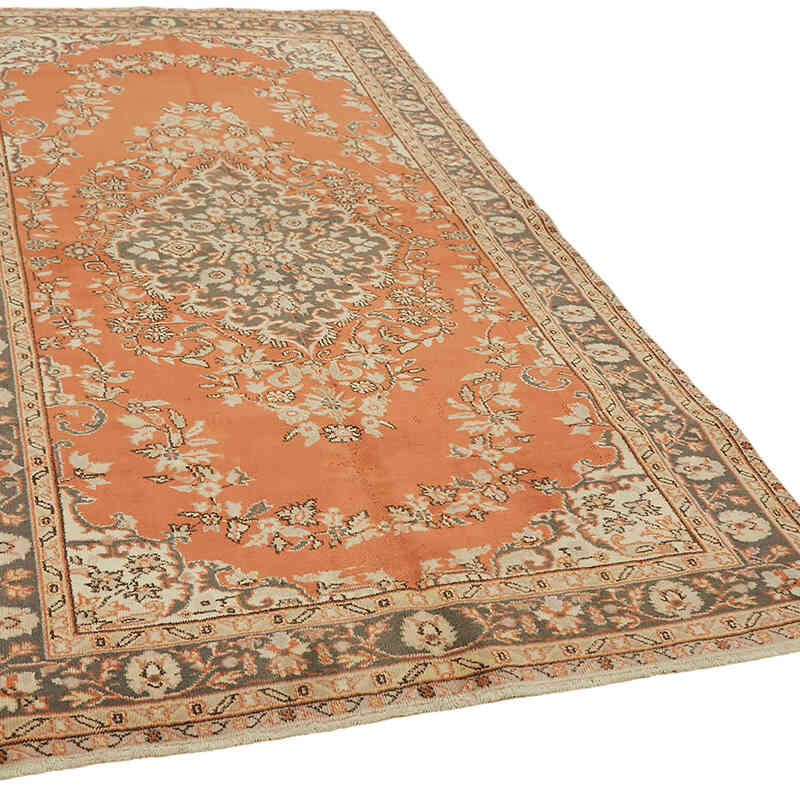 Alfombra Vintage Turca Anudada a Mano - 176 cm x 291 cm - K0078726