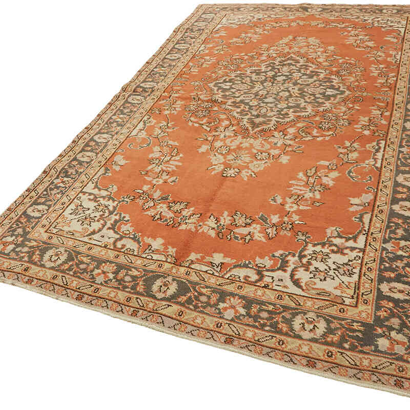 Alfombra Vintage Turca Anudada a Mano - 176 cm x 291 cm - K0078726