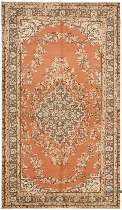 Vintage Turkish Hand-Knotted Rug - 5' 9" x 9' 7" (69" x 115")