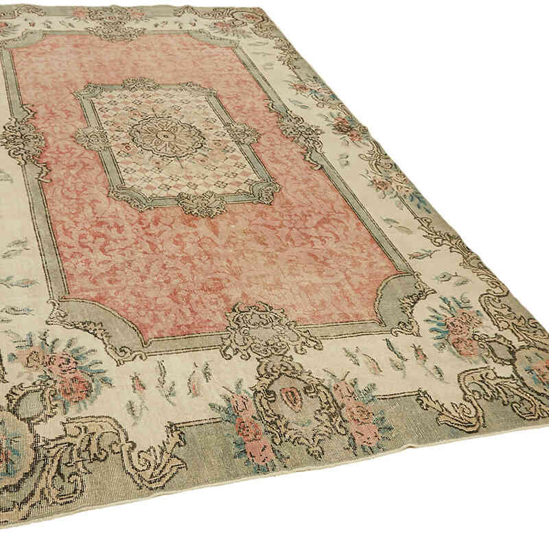 Vintage Turkish Hand-Knotted Rug - 6' 5" x 10' 10" (77" x 130") - K0078727