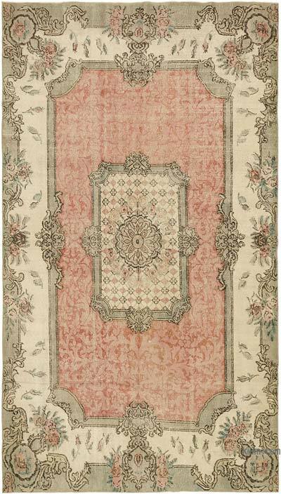 Vintage Turkish Hand-Knotted Rug - 6' 5" x 10' 10" (77" x 130")