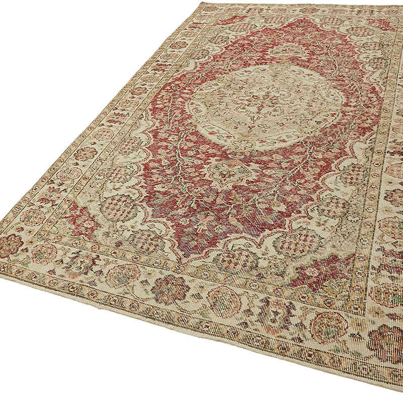 Alfombra Vintage Turca Anudada a Mano - 155 cm x 272 cm - K0078728