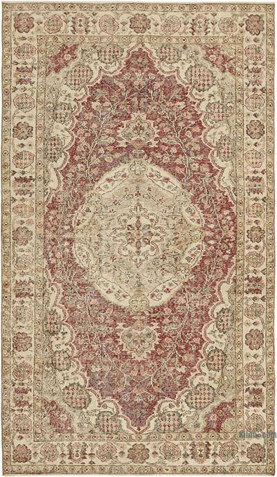 Alfombra Vintage Turca Anudada a Mano - 155 cm x 272 cm