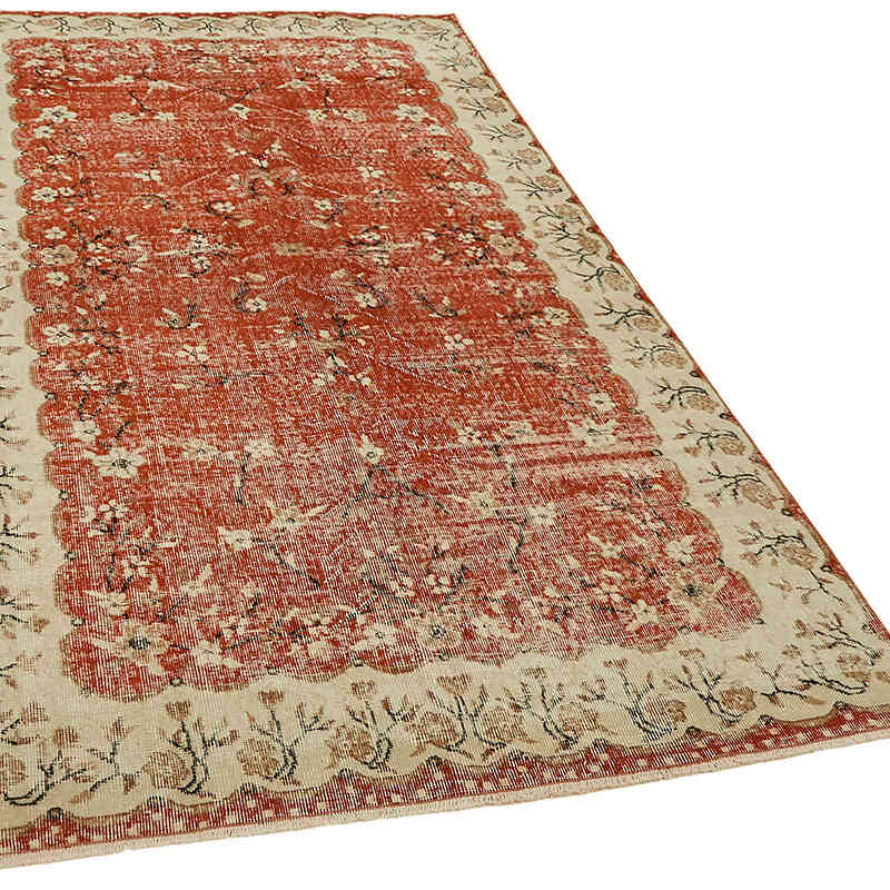 El Dokuma Vintage Halı - 155 cm x 258 cm - K0078733