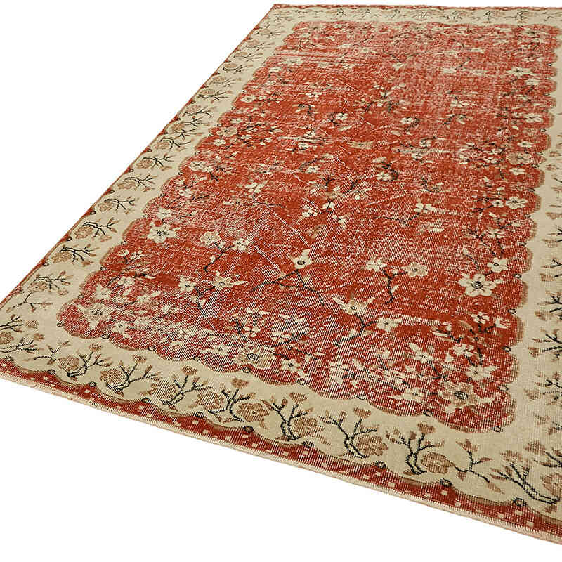 El Dokuma Vintage Halı - 155 cm x 258 cm - K0078733