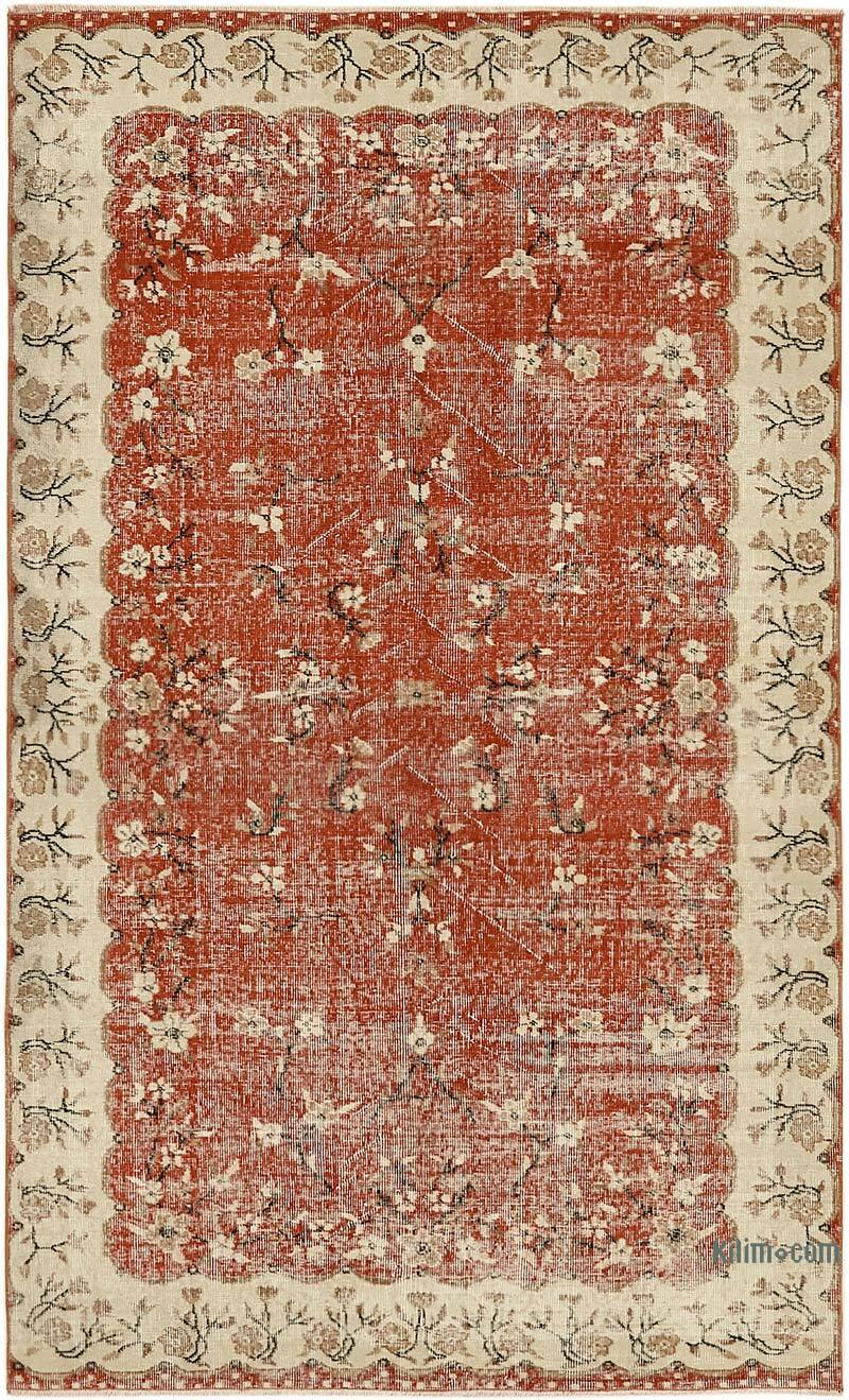 El Dokuma Vintage Halı - 155 cm x 258 cm - K0078733