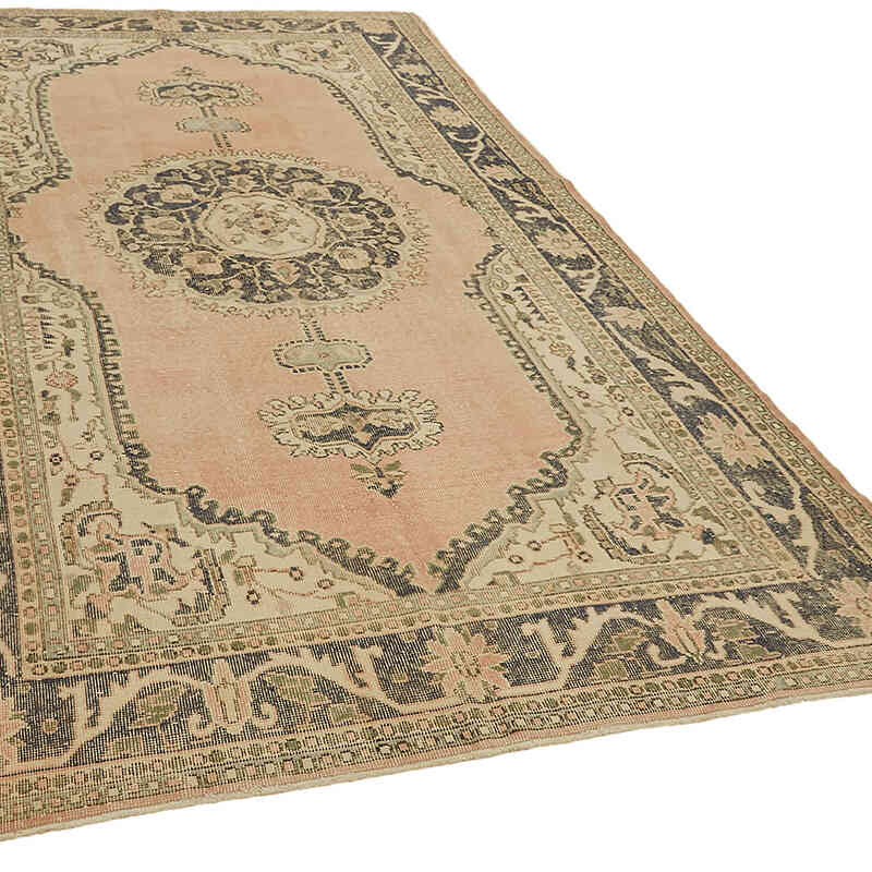 Vintage Turkish Hand-Knotted Rug - 6' 3" x 10' 4" (75" x 124") - K0078736