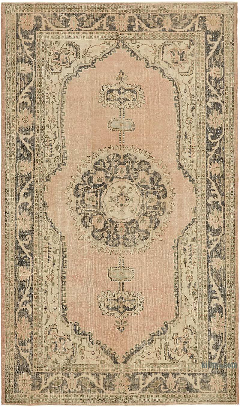 Vintage Turkish Hand-Knotted Rug - 6' 3" x 10' 4" (75" x 124") - K0078736
