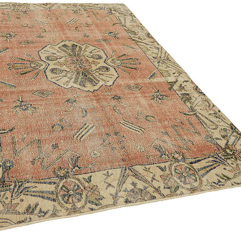 Alfombra Vintage Turca Anudada a Mano - 200 cm x 303 cm - K0078737