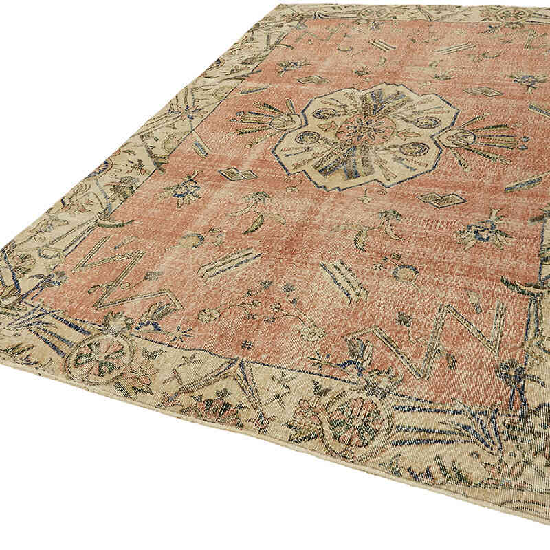 Alfombra Vintage Turca Anudada a Mano - 200 cm x 303 cm - K0078737