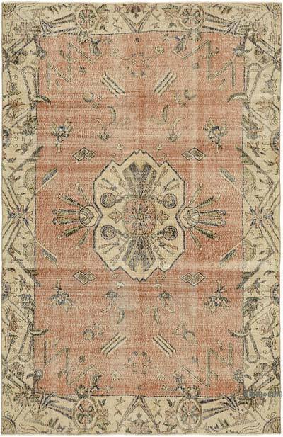Vintage Turkish Hand-Knotted Rug - 6' 7" x 9' 11" (79" x 119")