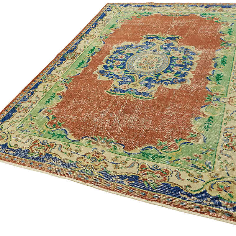 El Dokuma Vintage Halı - 190 cm x 273 cm - K0078738