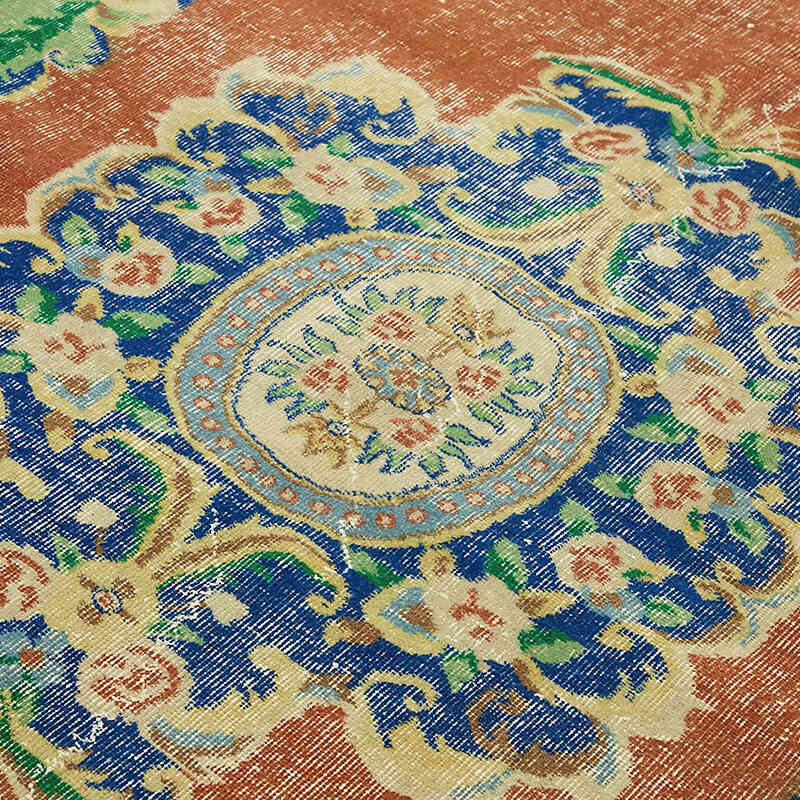 El Dokuma Vintage Halı - 190 cm x 273 cm - K0078738