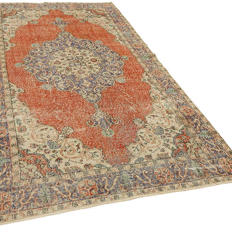 Vintage Turkish Hand-Knotted Rug - 5' 2" x 8' 11" (62" x 107") - K0078741