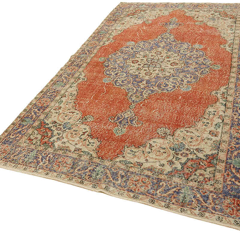 Vintage Turkish Hand-Knotted Rug - 5' 2" x 8' 11" (62" x 107") - K0078741
