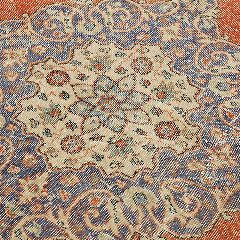 Vintage Turkish Hand-Knotted Rug - 5' 2" x 8' 11" (62" x 107") - K0078741