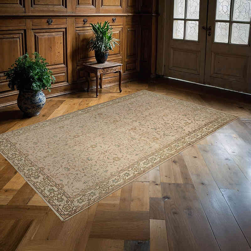 El Dokuma Vintage Halı - 160 cm x 262 cm - K0078743
