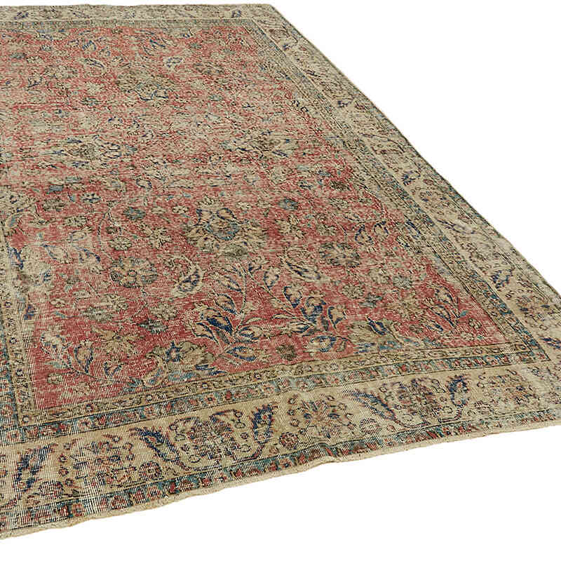Vintage Turkish Hand-Knotted Rug - 6' 8" x 9' 9" (80" x 117") - K0078746